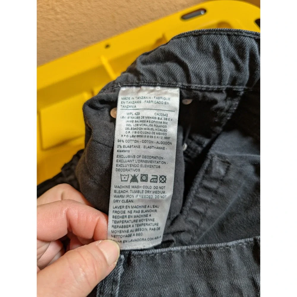 Levi Strauss Signature Jeans Men's12 Faded Black W29 L30‎ Skinny